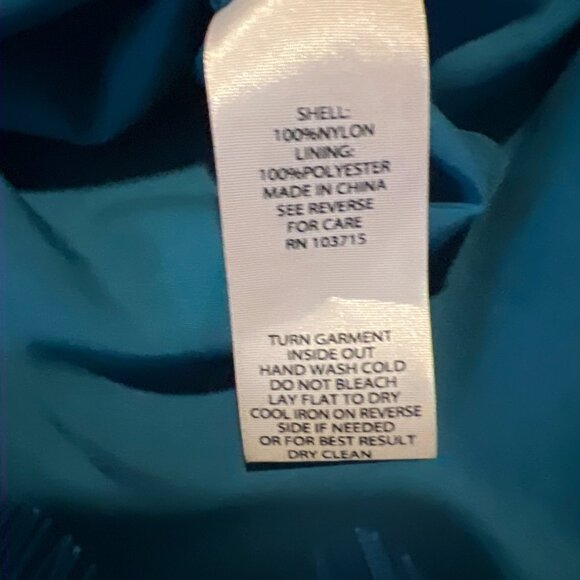 nanette Nanette Lepore Poetic Love Blue Ruffle Trim Lace Shift Dress Sz 4 - Picture 5 of 8